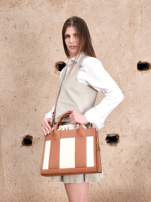 Le sac cabas en cuir
