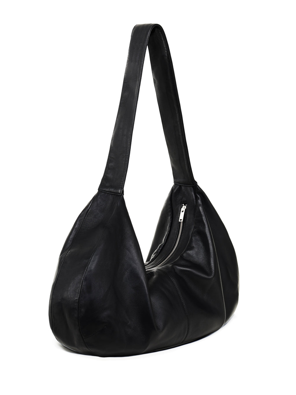 Tote bag en cuir zippé