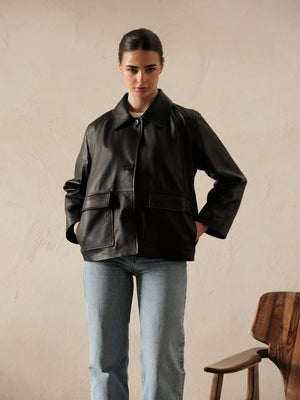 Veste en cuir Diana