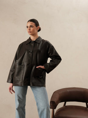 Veste en cuir Ania
