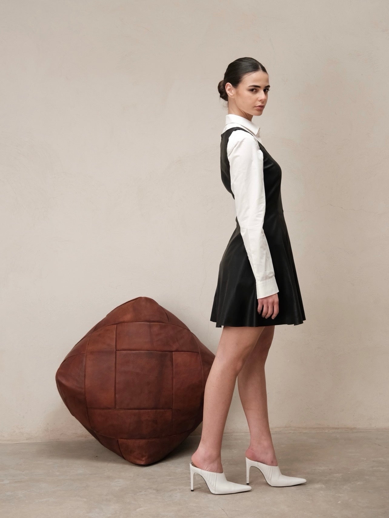 Robe en cuir stretch Soraya