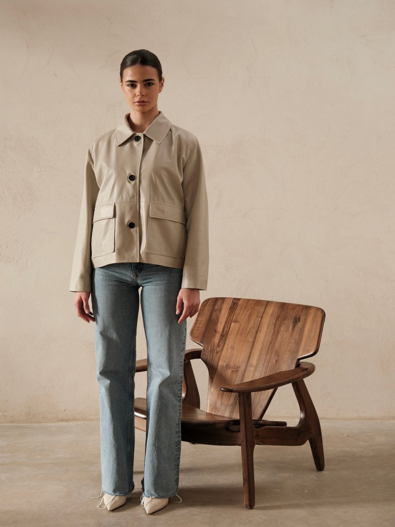 Veste en cuir Diana