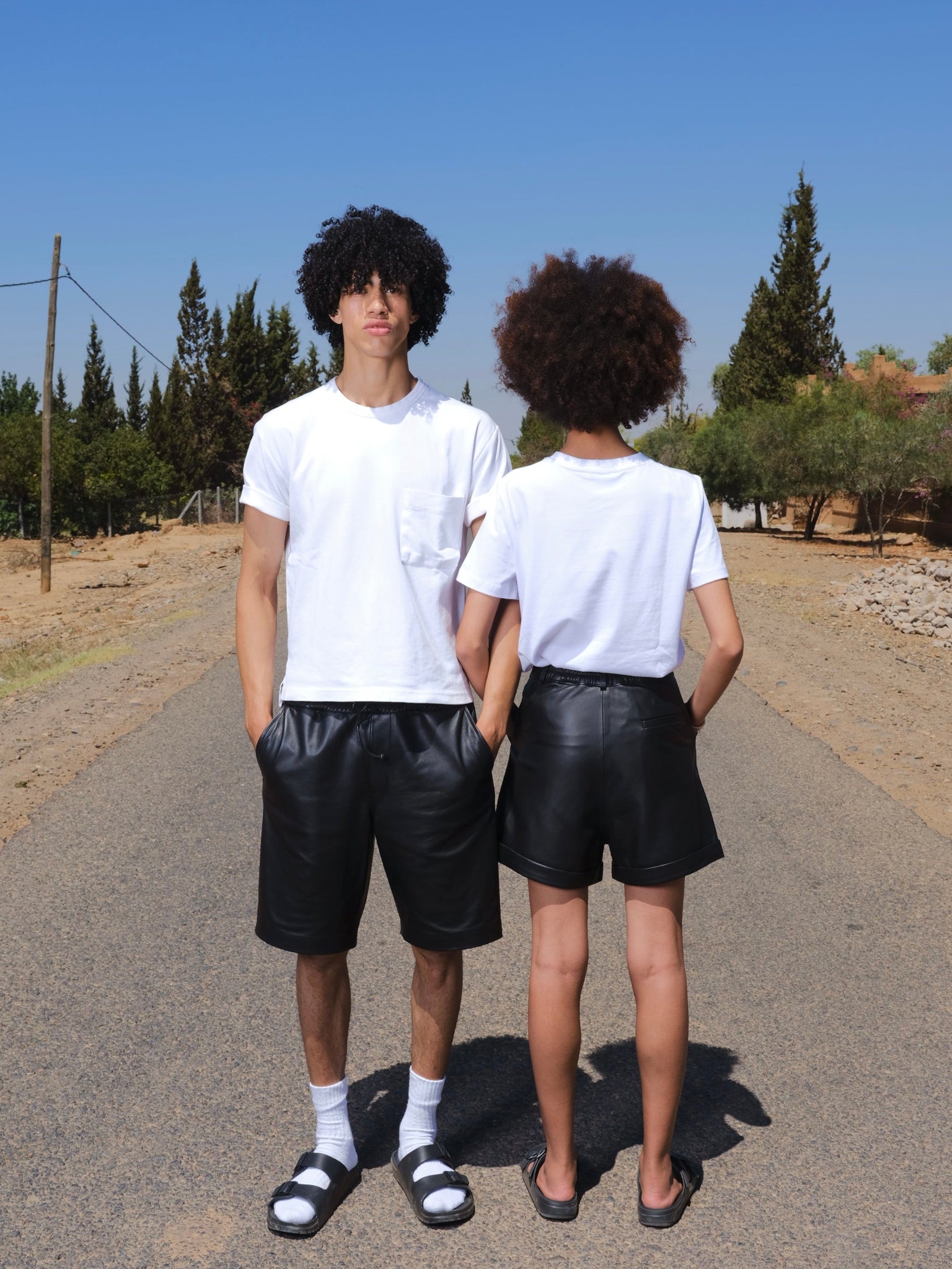 Le bermuda en cuir