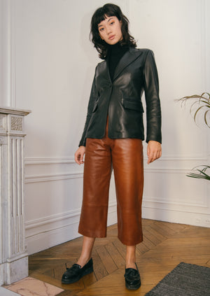 Blazer en cuir Yuri