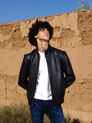 Blouson en cuir Jackson