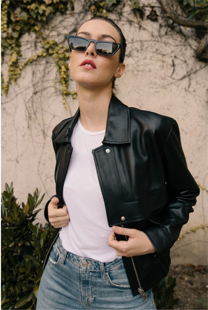 Bomber en cuir Eva