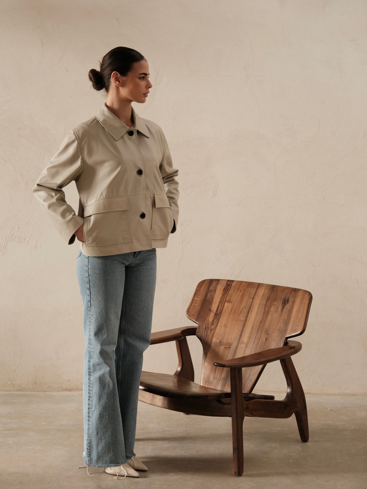 Veste en cuir Diana
