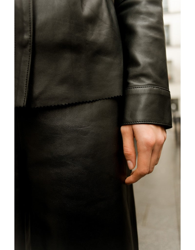 Chemise en cuir Nada