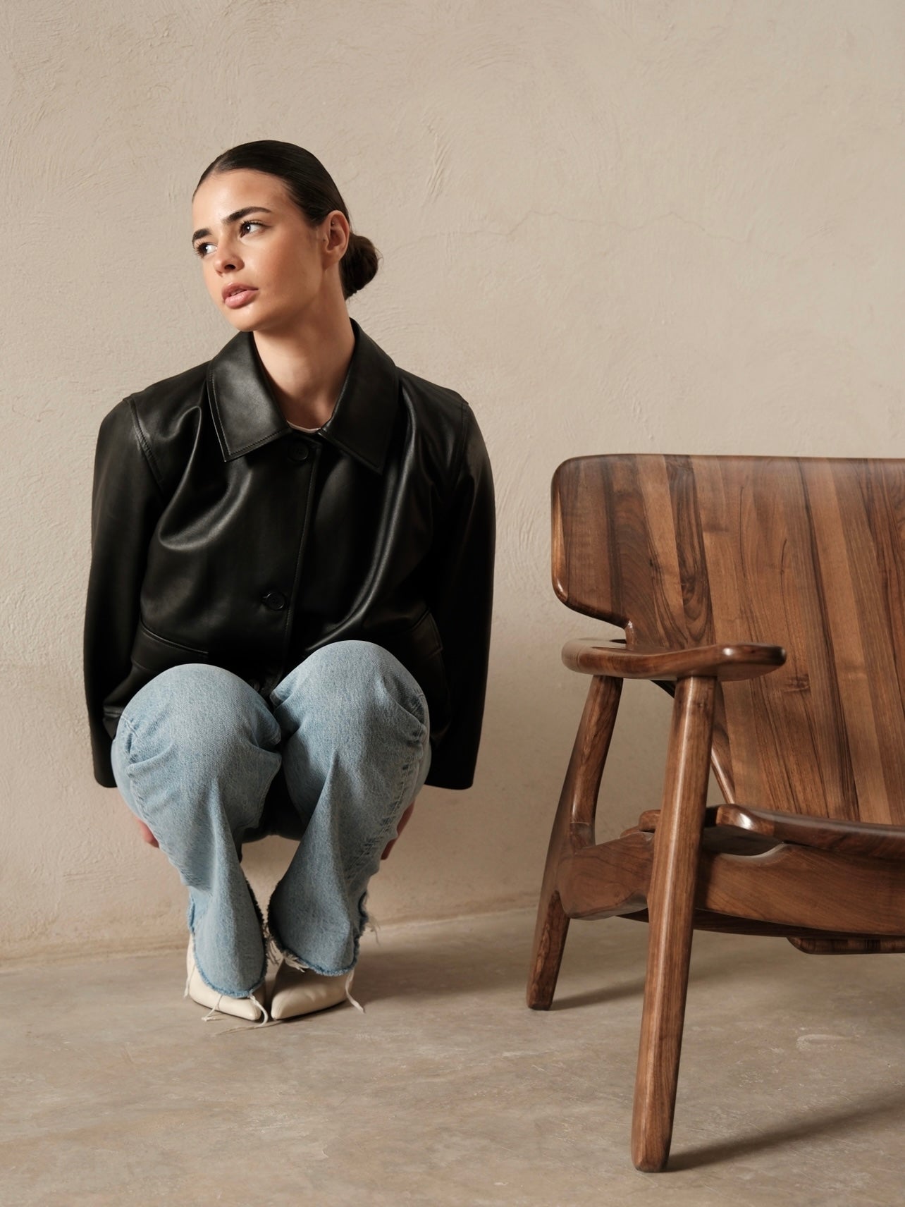 Veste en cuir Diana