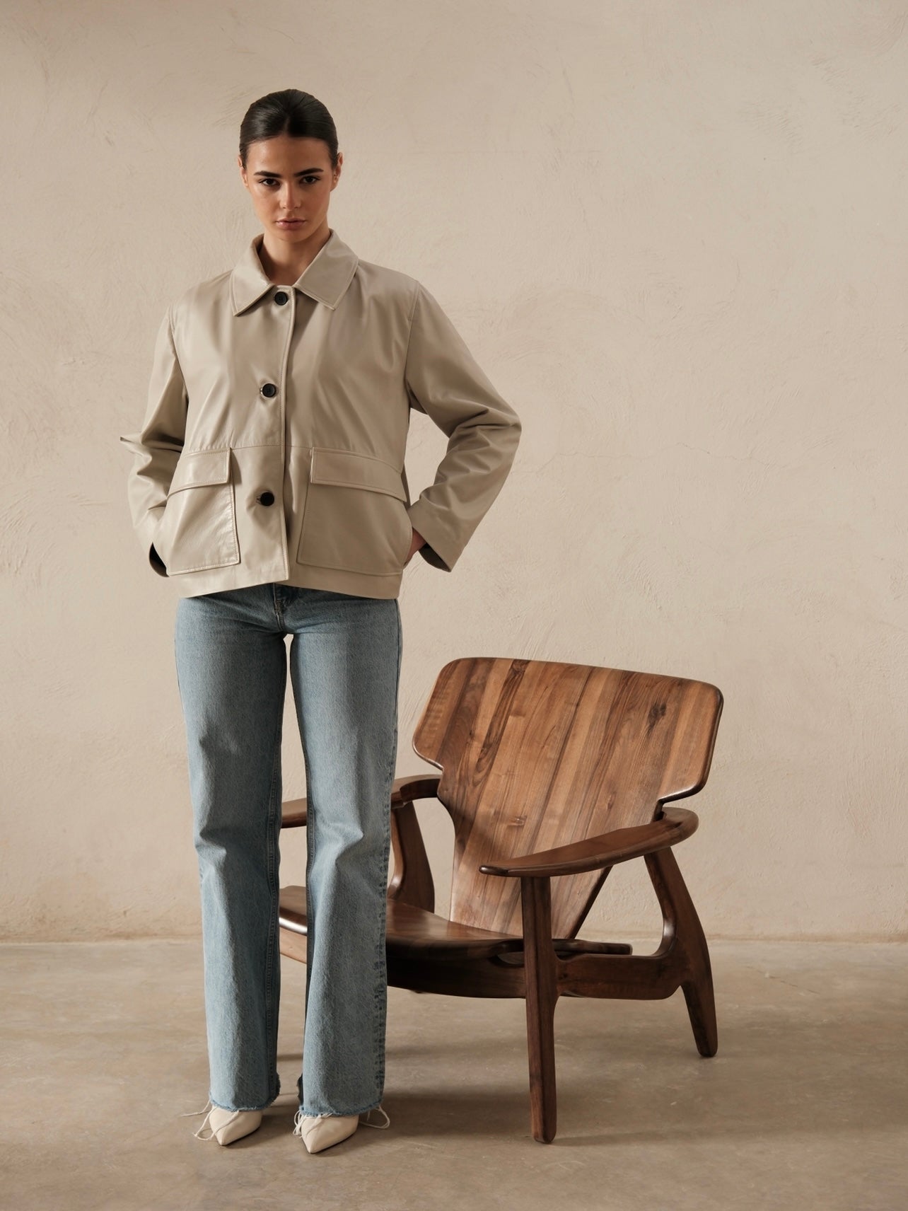 Veste en cuir Diana