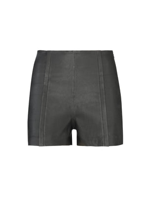 Le short en cuir stretch Mia