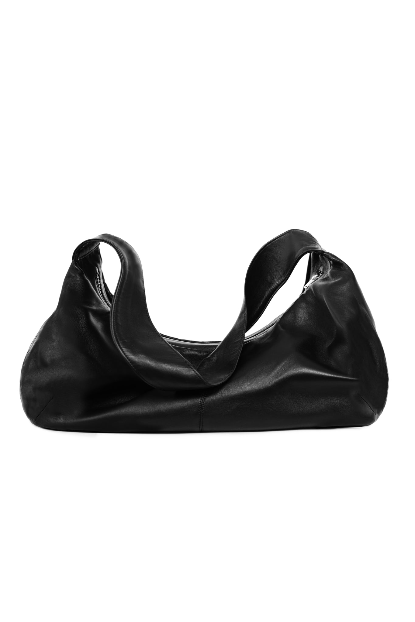 Tote bag en cuir zippé