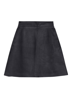Jupe en cuir Kimi