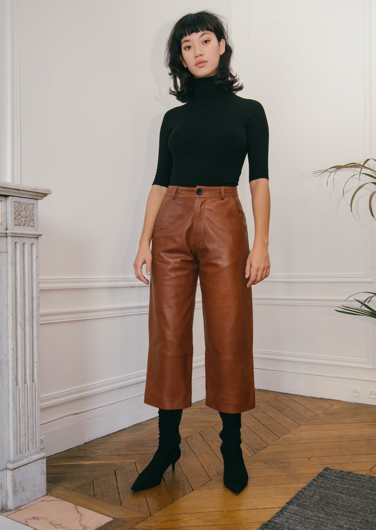 Le panta-court en cuir