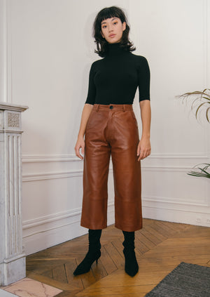 Le panta-court en cuir