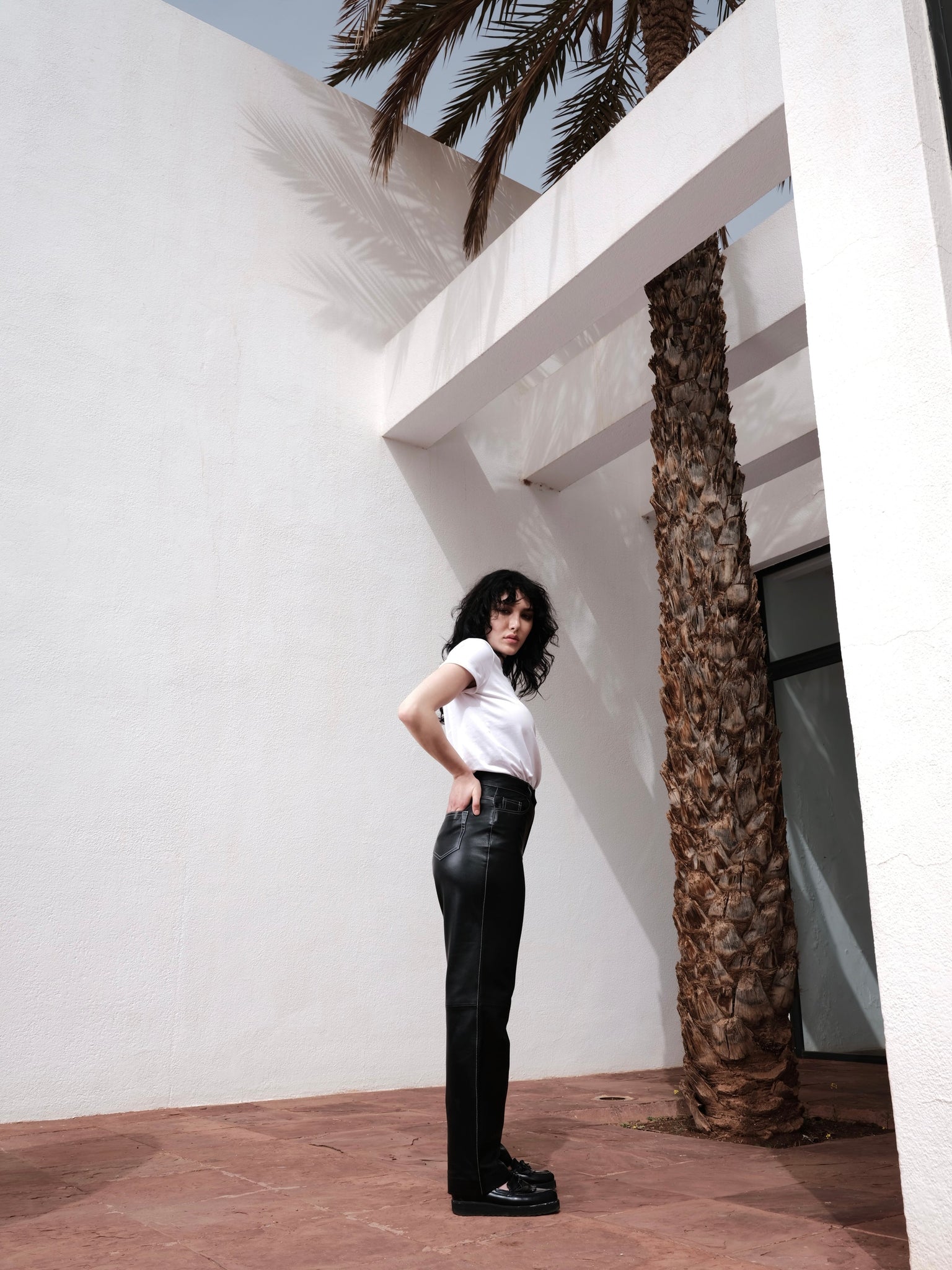 Pantalon en cuir Joseph