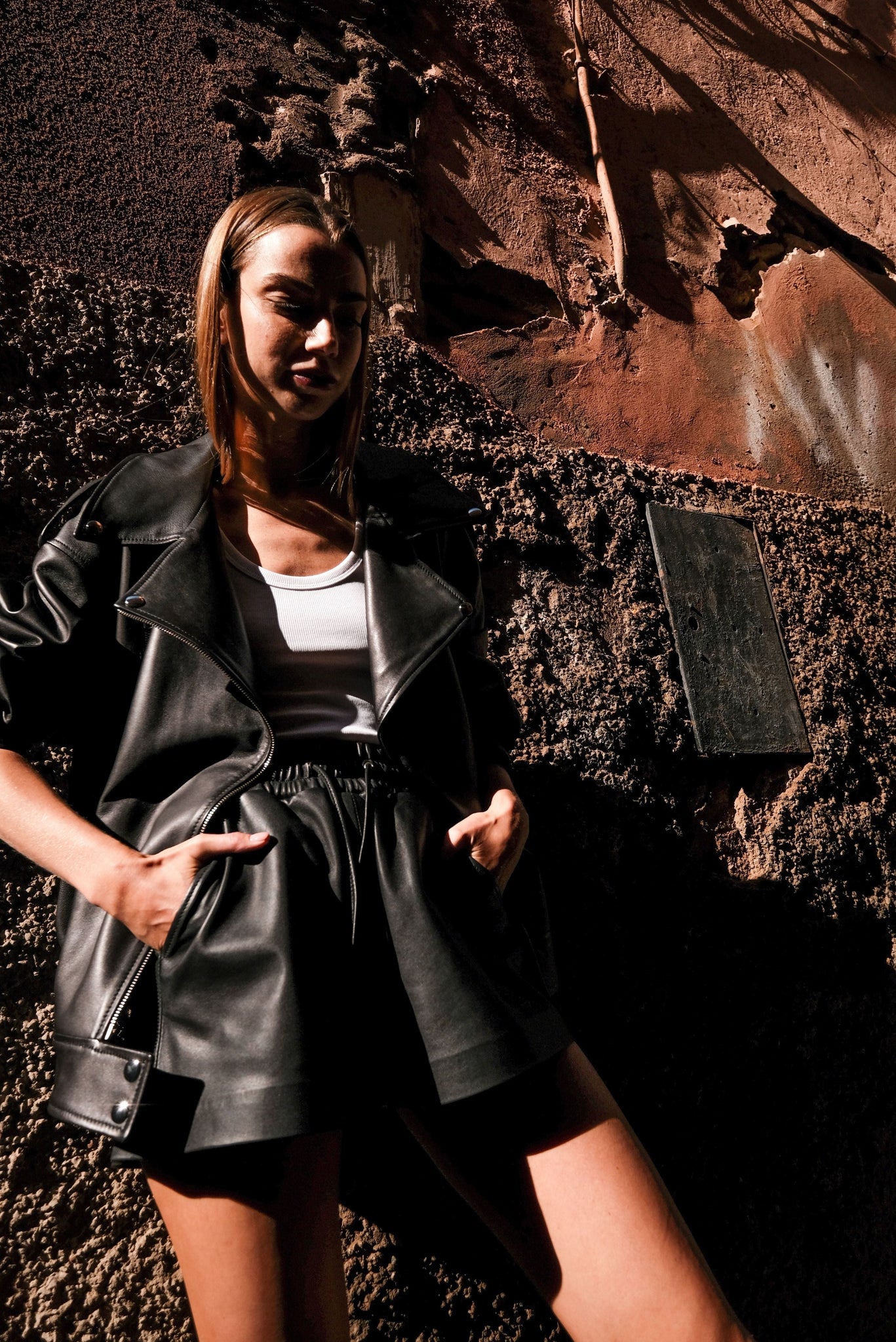 Le short en cuir Maya