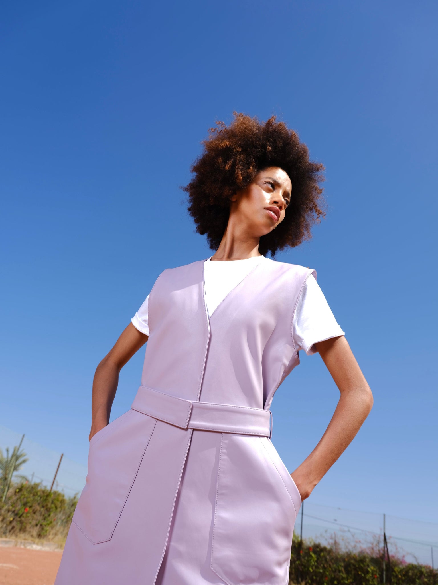 Robe en cuir Lili