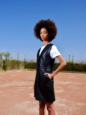 Robe en cuir Lili