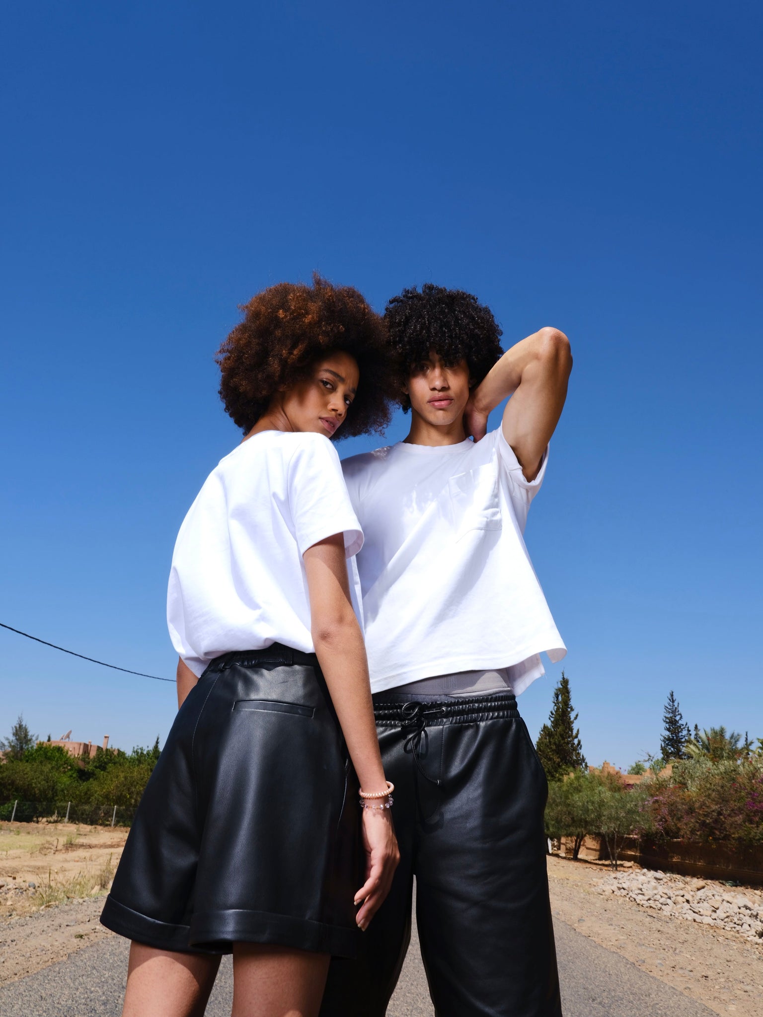 Short en cuir India