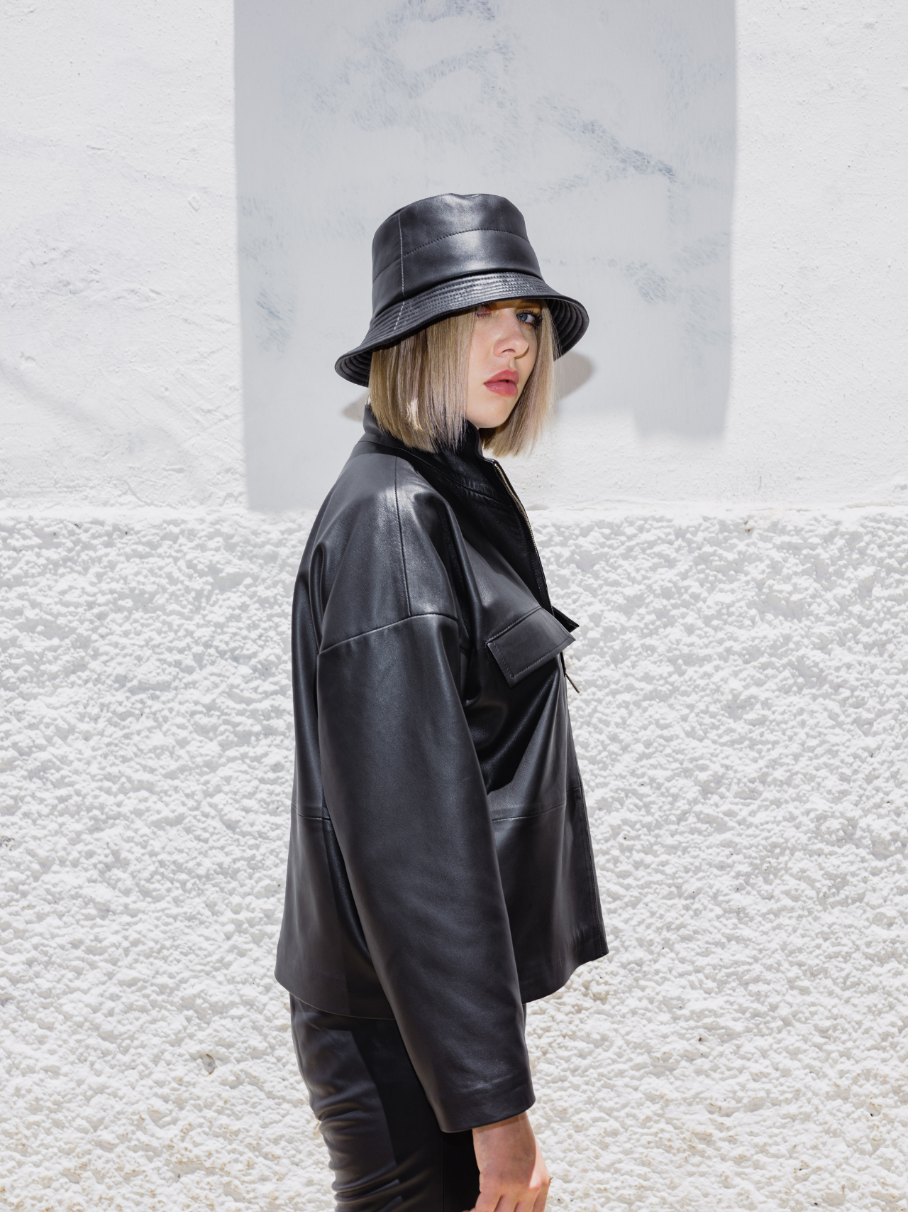 Le sweat-shirt en cuir