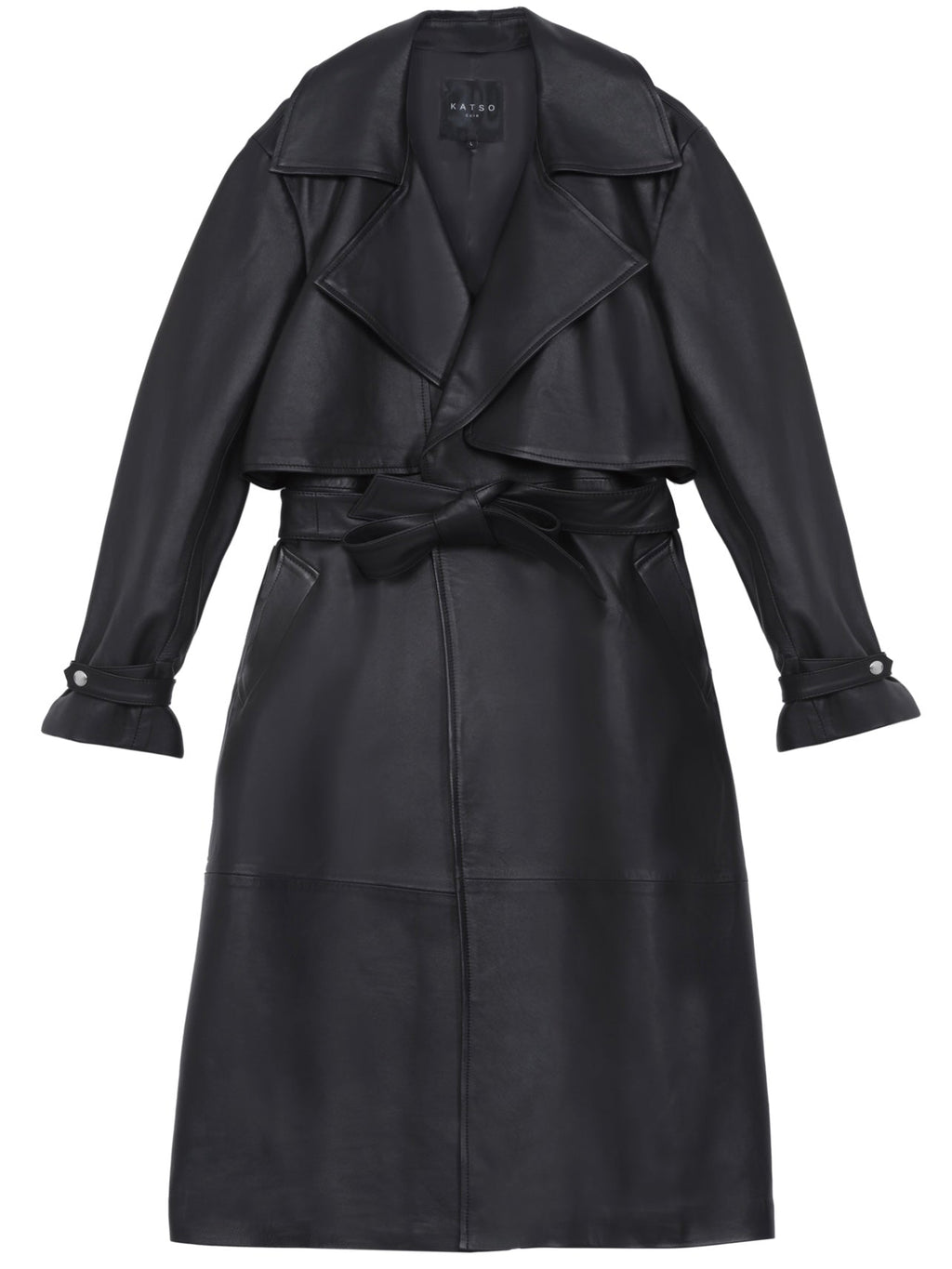 Trench en cuir Ayako