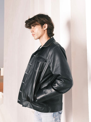 Veste en cuir Jimmy