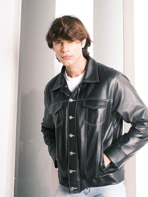 Veste en cuir Jimmy