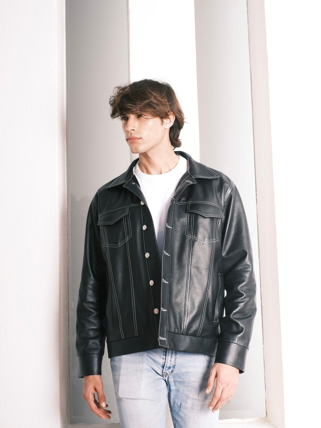 Veste en cuir Jimmy