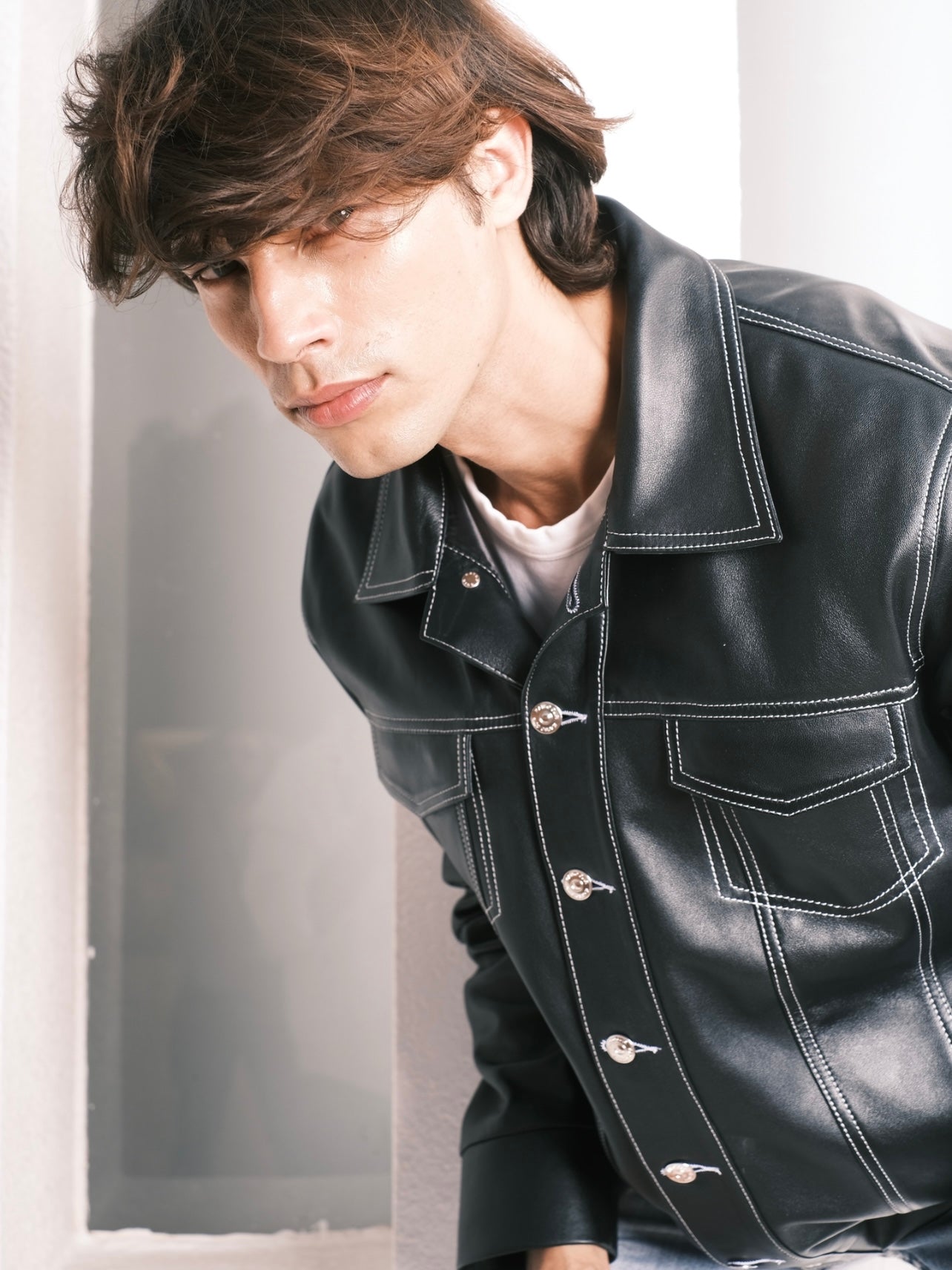 Veste en cuir Jimmy