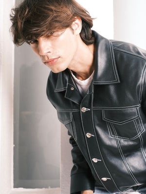 Veste en cuir Jimmy