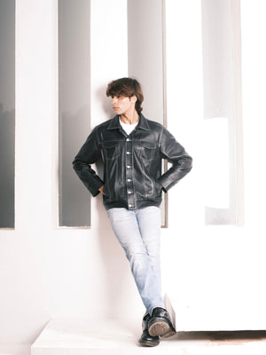 Veste en cuir Jimmy