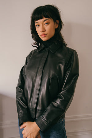 Veste en cuir Kumi