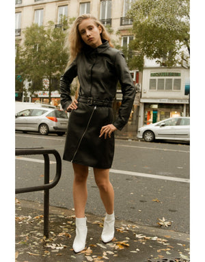 Jupe en cuir Lylia